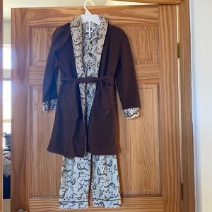 Boys (6) pajamas and robe, antler theme